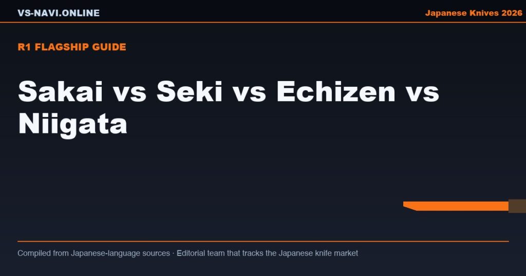 Sakai vs Seki vs Echizen vs Niigata: Japanese Knife Regions Explained (2026)