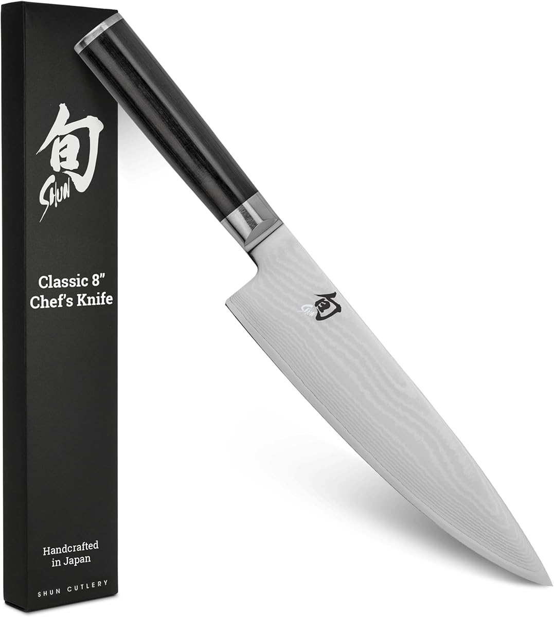 Shun Classic 8 inch chef knife with Damascus blade