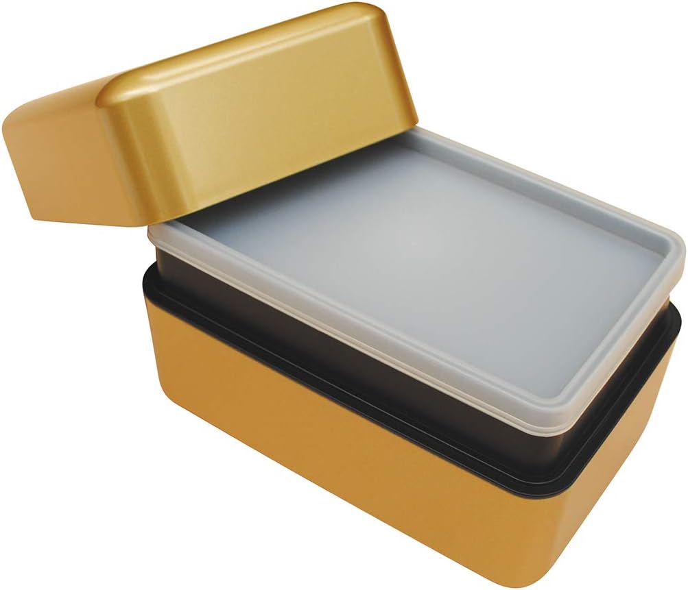 Takenaka Bento Nibble Box open showing the airtight inner seal lid