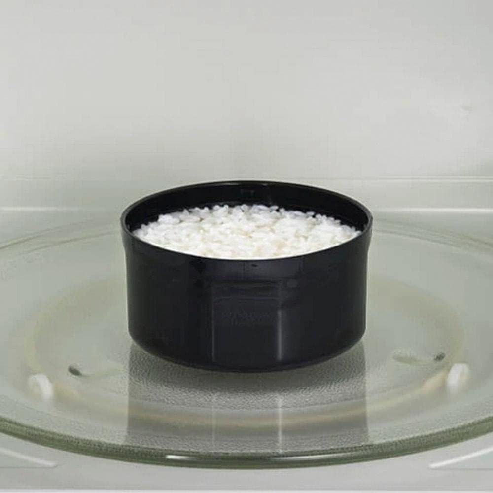 Zojirushi Mr. Bento inner rice bowl heating in a microwave