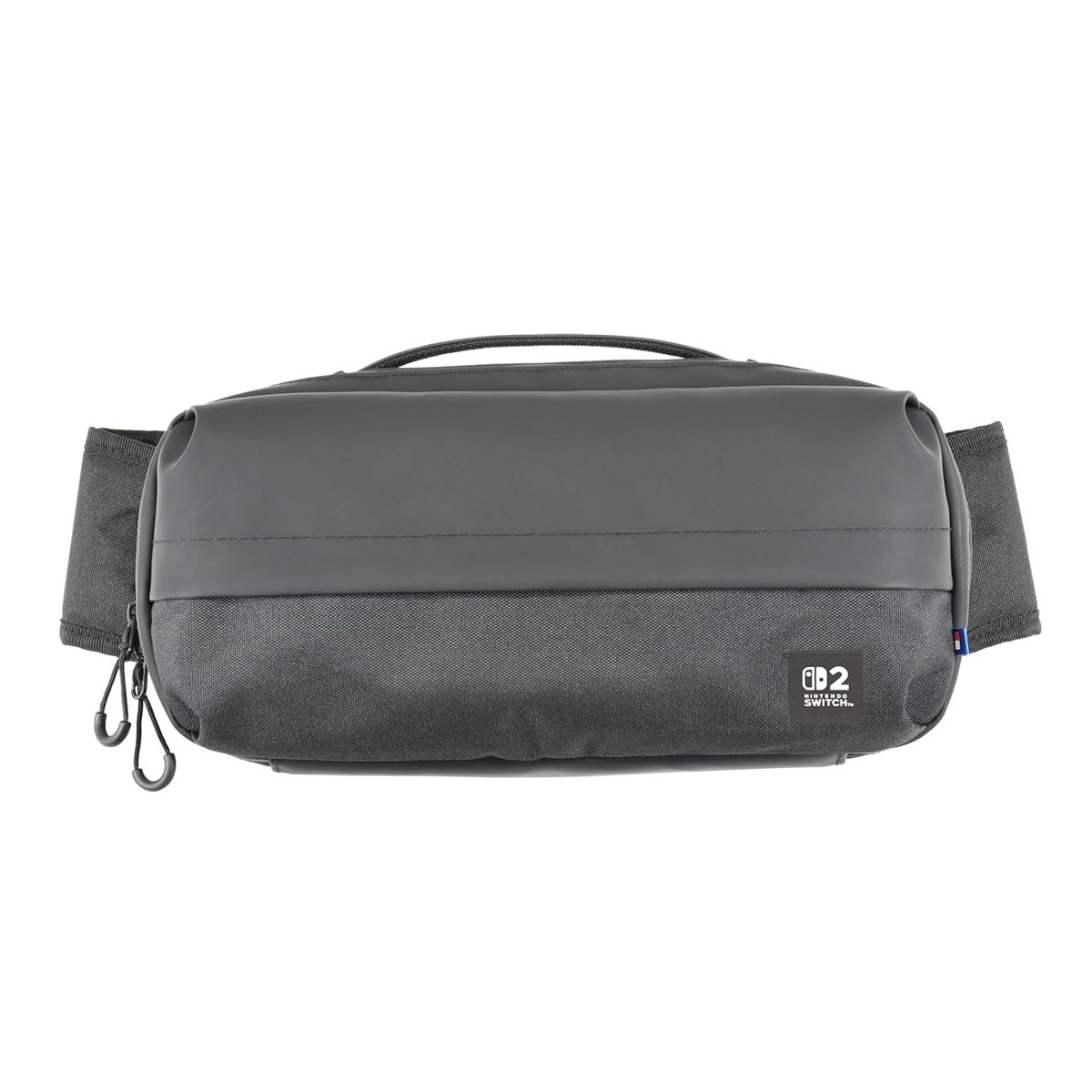 HORI Adventure Pack black shoulder bag for Nintendo Switch 2, front view