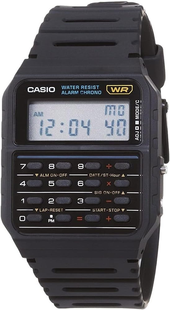 Casio CA-53W calculator watch with keypad