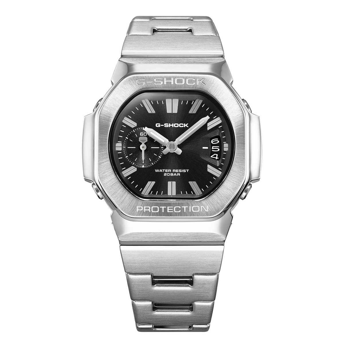 Casio G-SHOCK GMC2500D-1A with full stainless steel bracelet