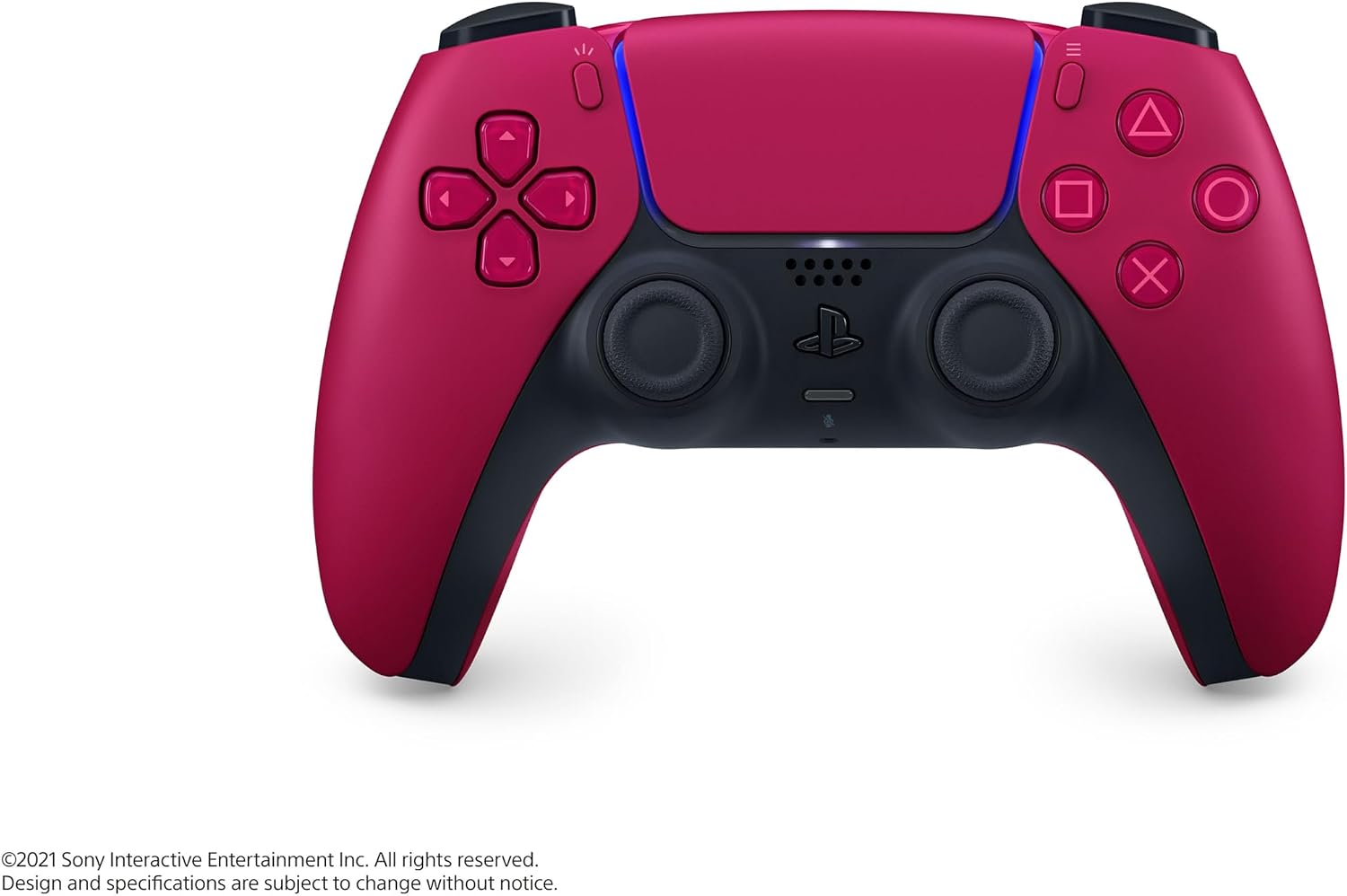 PlayStation DualSense wireless controller in Cosmic Red, front view