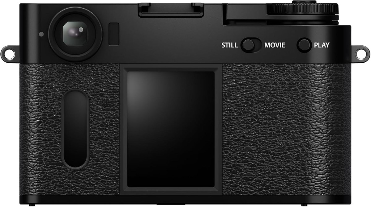 Rear of the Fujifilm X half with vertical screen