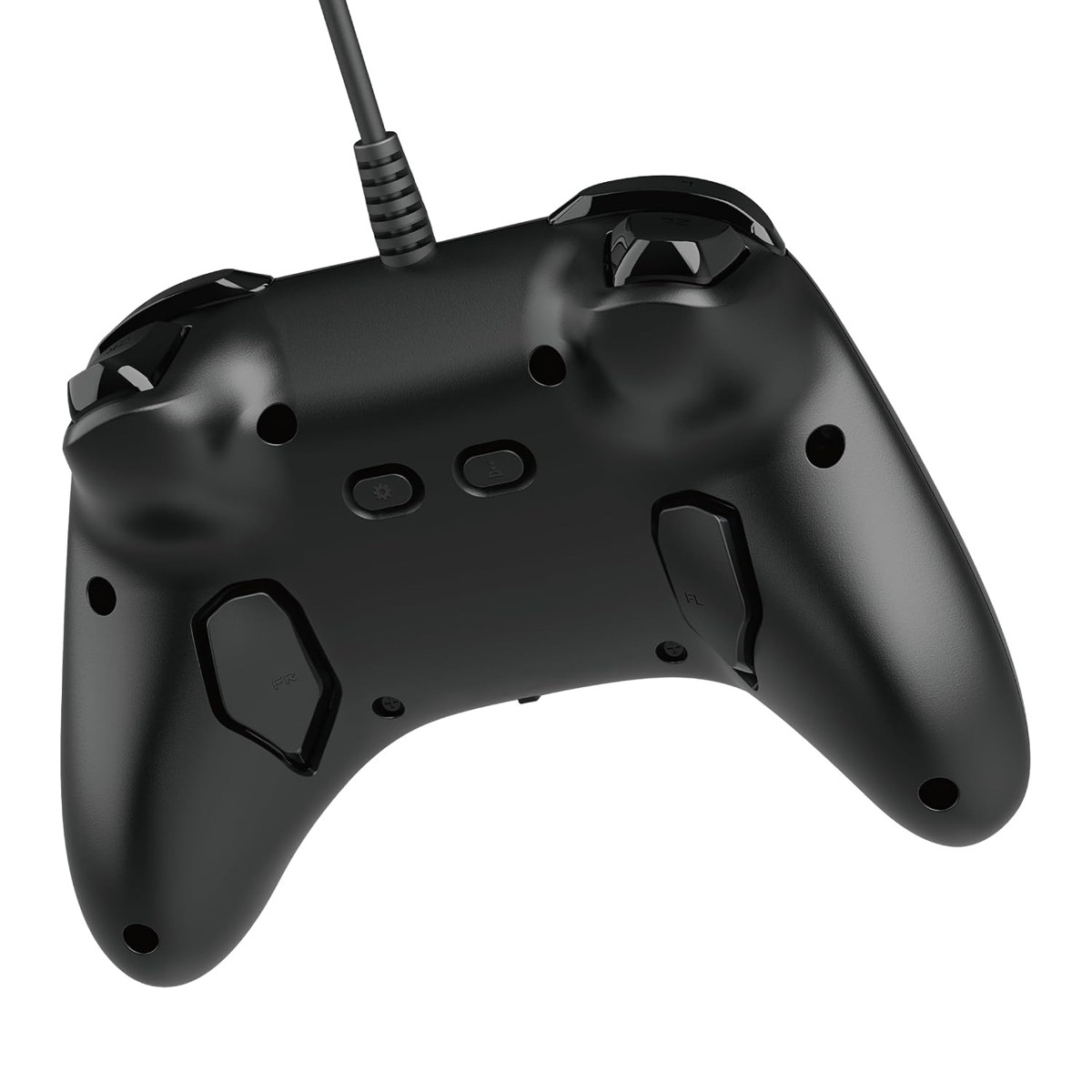 Back of the wired HORIPAD Turbo with two rear buttons