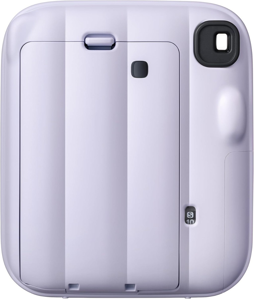 Back of the instax mini 13 showing the film door and viewfinder