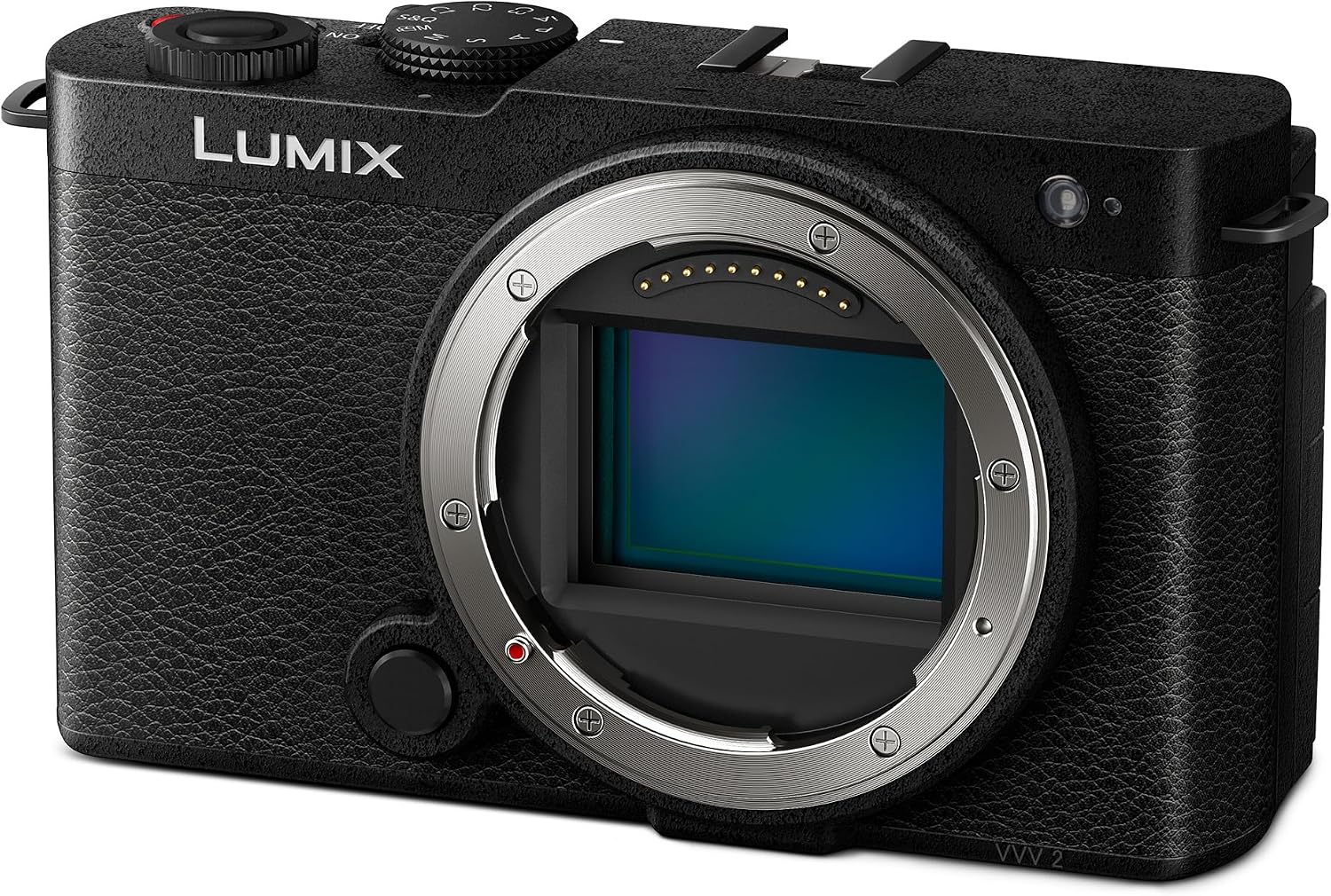 Panasonic LUMIX S9 angled view showing top dials