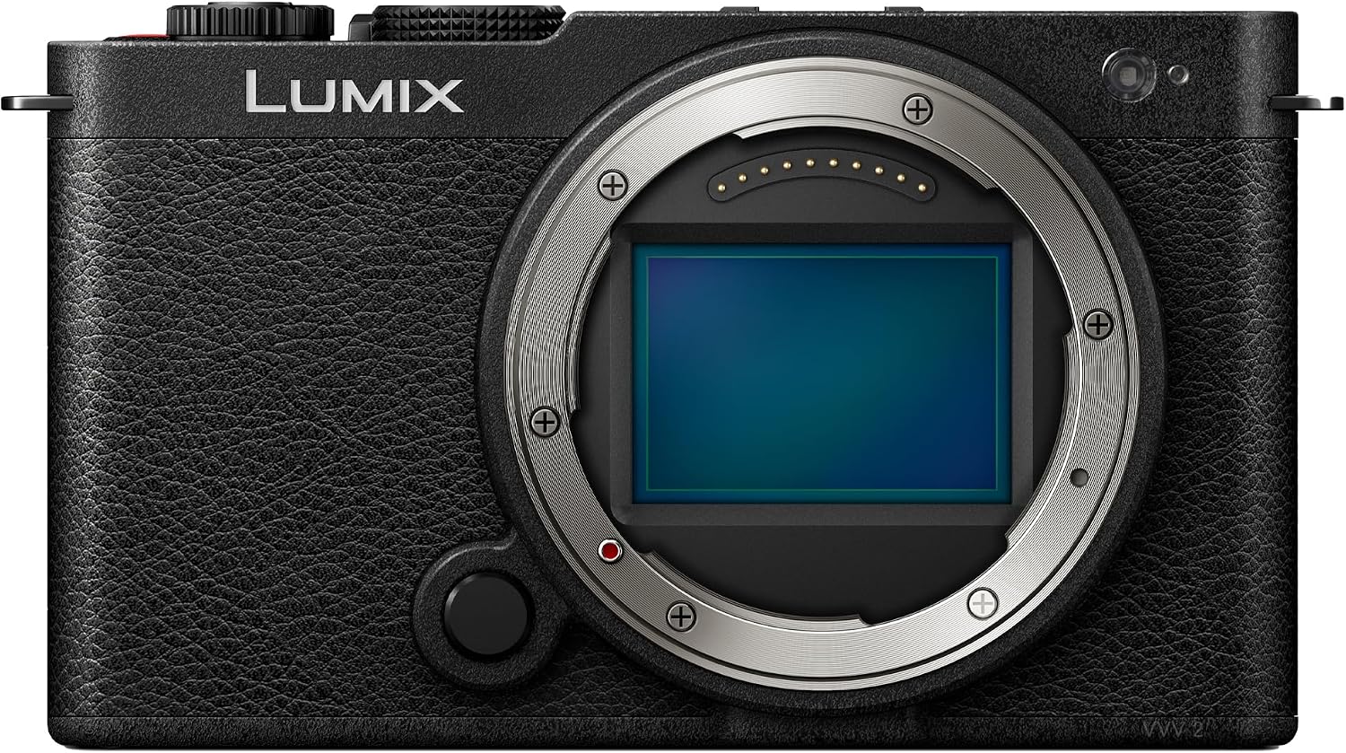 Panasonic LUMIX S9 black body front view with L-Mount