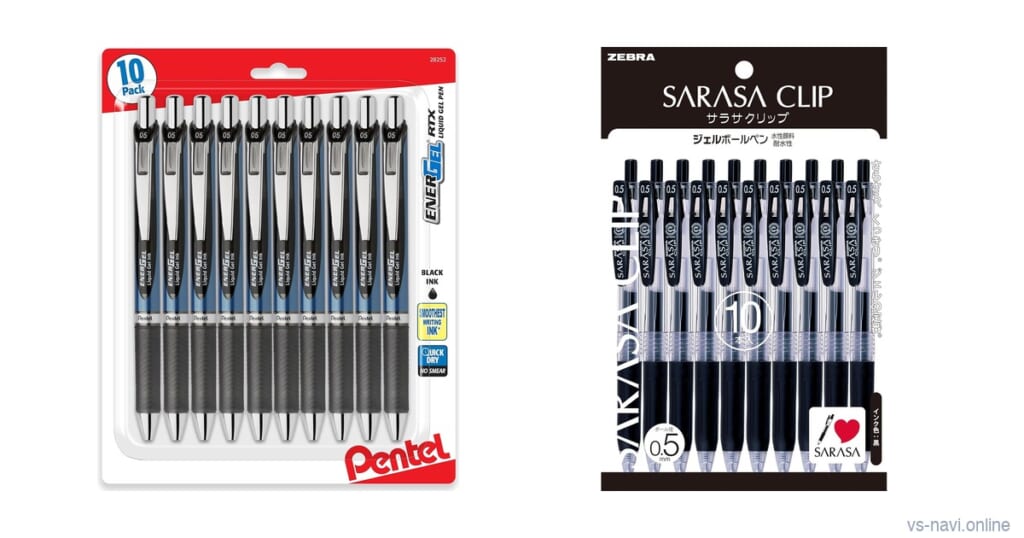 Pentel EnerGel vs Zebra Sarasa Clip: Which Japanese Gel Pen Suits Left-Handed Writers?