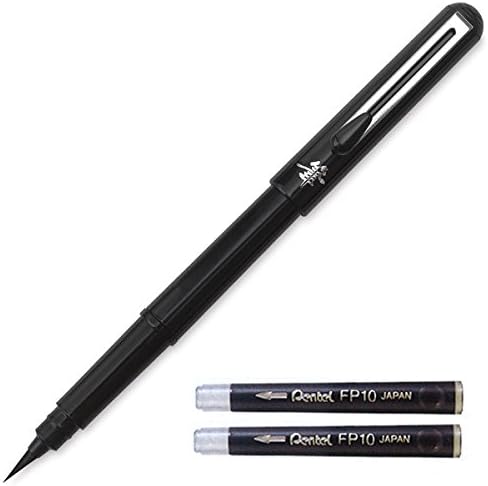 Pentel Pocket Brush Pen with two FP10 refill cartridges