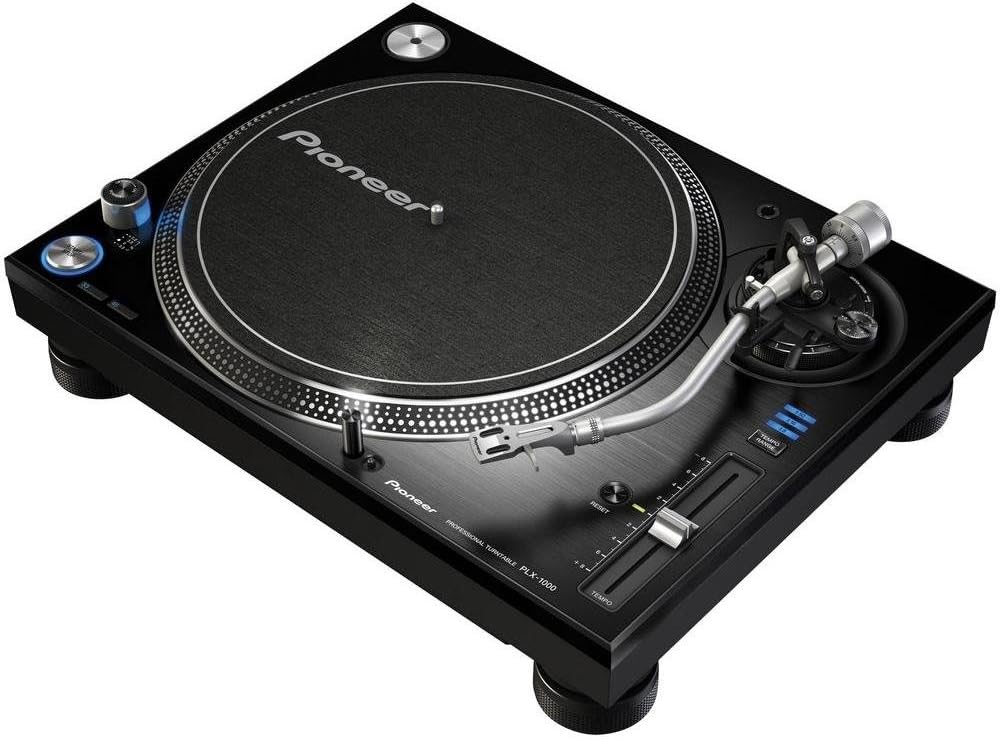 Pioneer DJ PLX-1000 professional direct-drive turntable, black