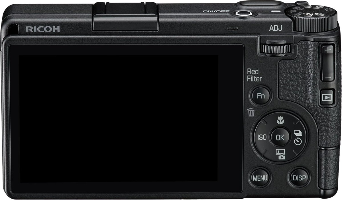 Rear screen and controls of the Ricoh GR IV Monochrome