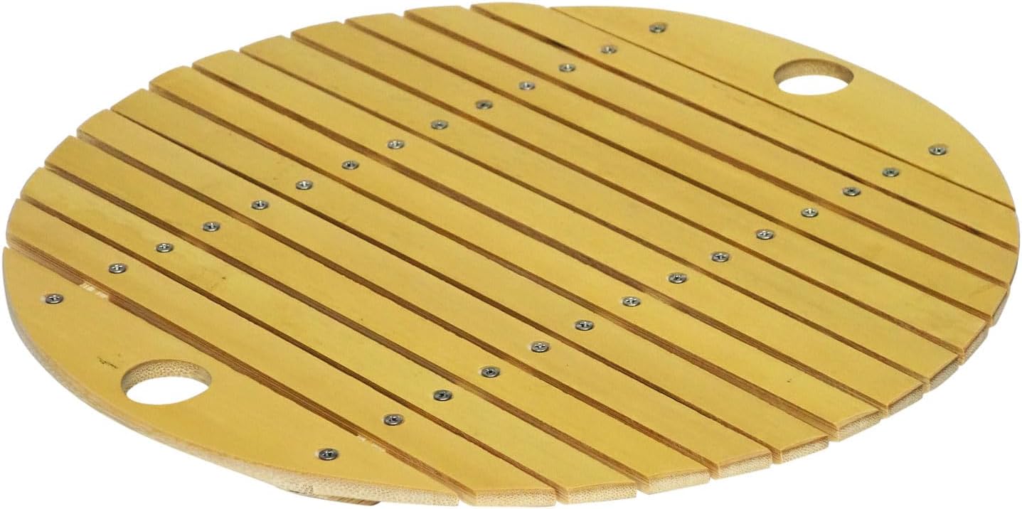 River Light Kiwame Japan round bamboo steaming rack with two finger holes