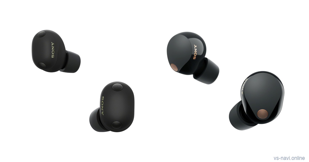 Sony WF-1000XM6 earbuds next to Sony WF-1000XM5 earbuds