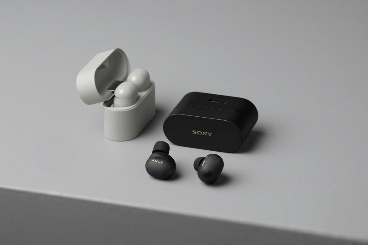 Sony WF-1000XM6 earbuds with charging cases in two finishes