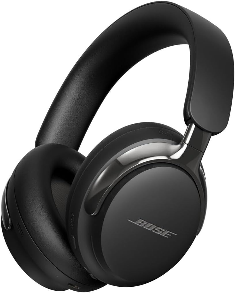 Bose QuietComfort Ultra Headphones 2nd Gen in black, angled view