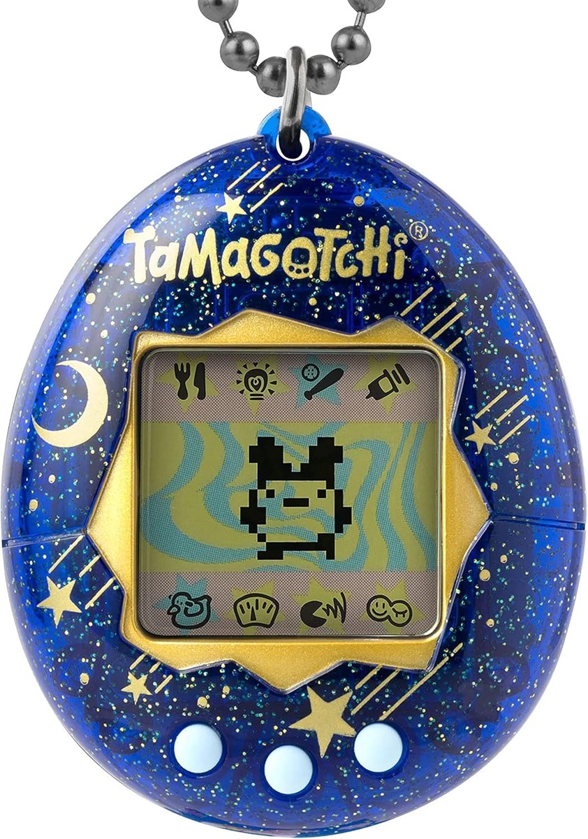 Tamagotchi Original Starry Shower close-up of the shell and screen