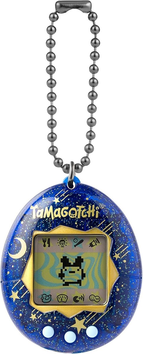Tamagotchi Original Starry Shower on its ball chain
